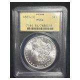Large Online Coin & Currency Auction with Silver Morgan Dollars, Silver Bullion, Silver Franklin Half Dollars & More