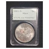 1881-S PCGS MS64 Rattle Holder Morgan