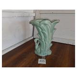 McCoy Prarie Green Swan Vase