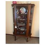 gorgeous antique curio cabinet display shelf