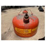 VINTAGE RED GALVANIZED GASOLINE CAN