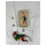 vintage marke Lehman climbing monkey toy