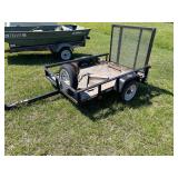 Small, Two Wheel Trailer with drop ramp