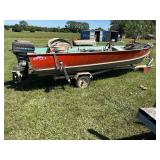 Lund 16 foot motorboat / 40 Mercury