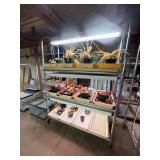 Universal Planting Cart with Adjustable Shelving and Integrated Lighting