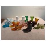 Glass shoes, some pieces are Fenton