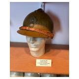 French M1915 Adrian Helmet With North African Troops Badge