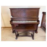 Hobart M Cable Upright Piano with Bench