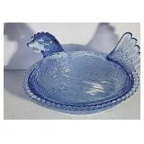 Blue Hen on a Nest