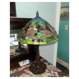 Stained Glass Lamp - MCM Tiffany Style