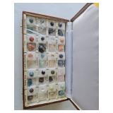 Wooden Box with Assorted Mineral Specimens
