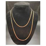14k Gold Single Chain Necklace