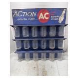 Vintage AC Spark Plugs Display Parts Organizer