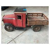 Antique Metal and Wooden Toy Truck