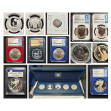 Certified Treasures - Silver Eagles, U.S. & World Coins Part 1 - Wichita Kansas