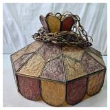 Hanging Stained Glass Lamp