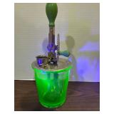 Vintage Uranium Hand Crank Egg Beater or Mixer