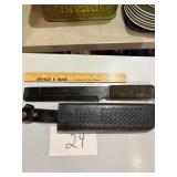 Brush Style Square Pt Knife w/Sheath