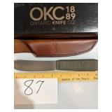 OKC Hunting Knife w/Sheath NIB