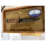 KA-Bar WWII Pearl Harbor 50thAnn in Disp Case