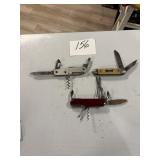 3 Pocket Knives