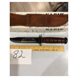 KA-Bar USMC 15th Ann Desert Storm w/Sheath NIB