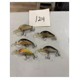 5 Rebel Deep Water Lures