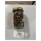 Qt Jar of Coins over $25 Value Some old/Some not