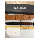 KA-Bar US Army Stay 1 Corps Knife w/Sheath NIB