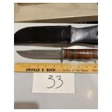 Black Label Point Blank 112BL Fixed Blade w/Sheath