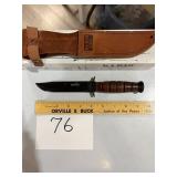 KA-Bar  593 1911-22 USA Knife w/Sheath NIB