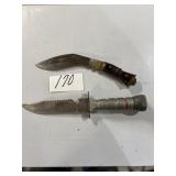 1 India & 1 Combat Knife