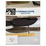Condor Elsalvador Bowie Type Knife w/Sheath NIB