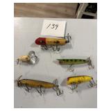 1 Baby Lucky 13, 1 Lucky 13,  3 other Lures