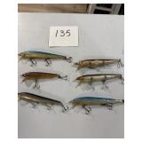 6 Rebel Floater Minnow Lures