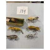 5 Hellbinder & 1 Cisco Kid Wapala Lures