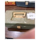 Plano Dark Green Plastic Tackle Box & Contents