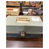 Plano Green Plastic Tackle Box & Contents