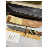 KA-Bar US Army PTK-Silver w/Sheath NIB