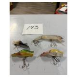 1 Redfin & 3 other Lures