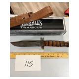 Marbles MA5180 Knife w/Sheath NIB
