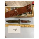 Marbles MR233 Combat Knife w/Sheath NIB
