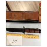 KA-Bar USMC 9240 240th Birthday w/Sheath NIB