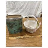 White Basket and Vase