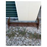 Wood Shelf with Pegs
