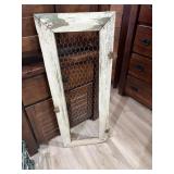 Wood Door w/Chicken Wire