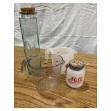 3 Measuring Cups, Pasta Jar, Candle