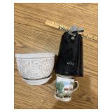 Electric Can Opener, Cup, Flower Pot