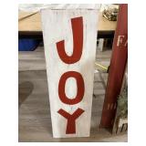 33" Wooden JOY Sign