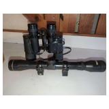 Bushnell Binoculars and Tasco Rifle Scope